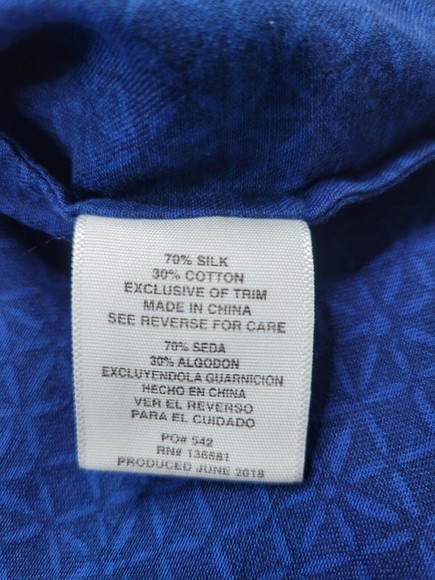 [389] Nat Nast Blue Collared Shirt - Picture 4 of 8